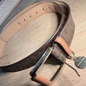 Michael Kors Brown Patterned Women's Belt size large